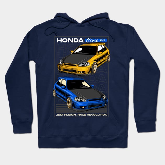 EK9 Art Hoodie by Harrisaputra